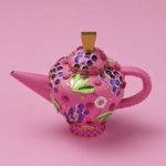 tea pot dark pink