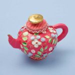 tea pot coral pink